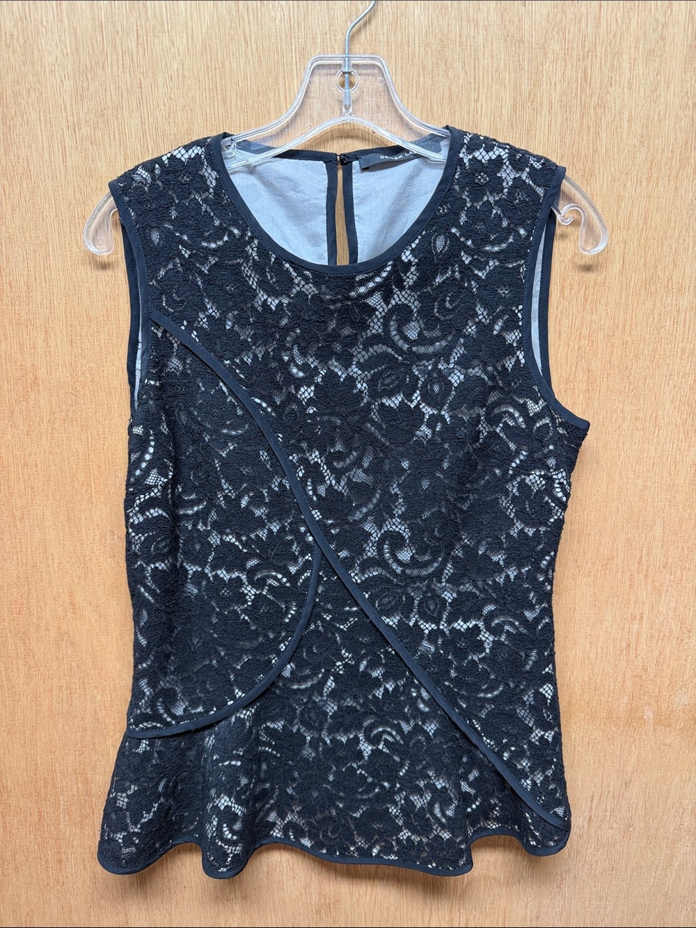 Derek Lam black sleeveless blouse